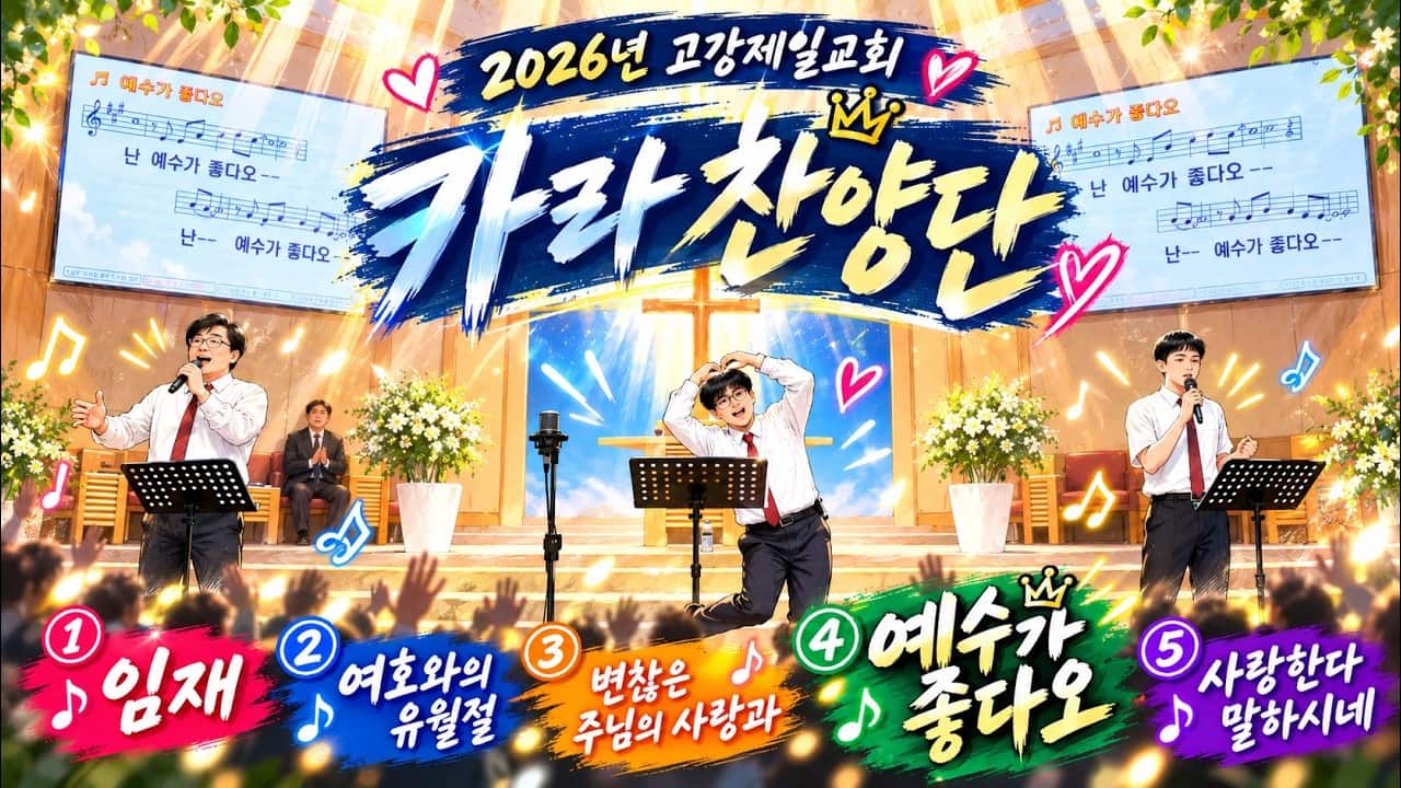 2026년 임재 | 여호와의 유월절 | 변찮은 주님의 사랑과 | 예수가 좋다오 | 사랑한다 말하시네 | 10.04 | 고강제일교회 | 카라찬양단 | #ccm #찬양